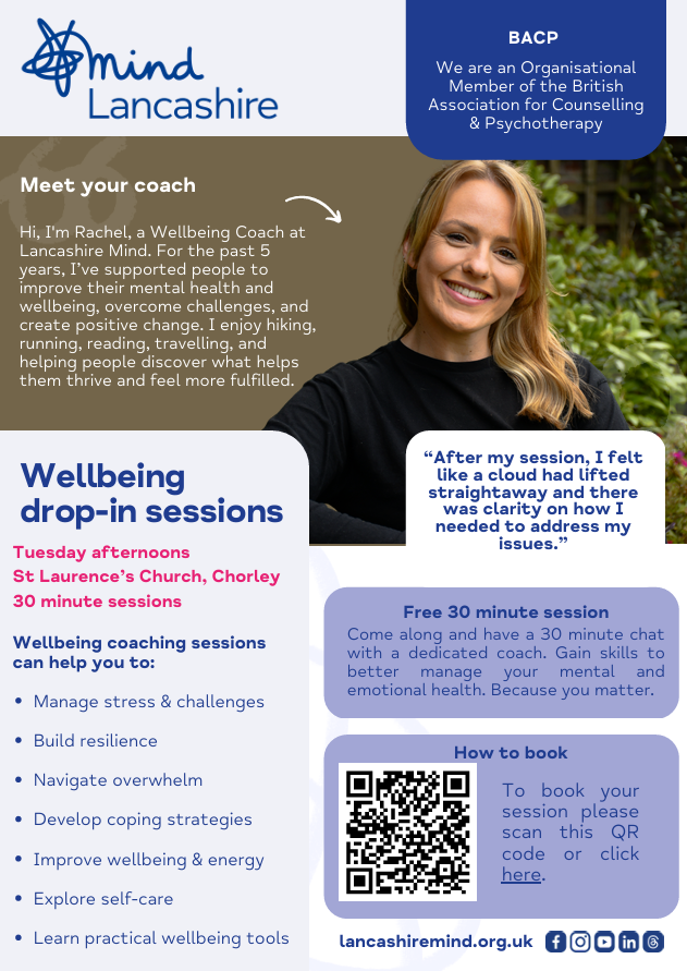 Wellbeing Drop in Session with Mind